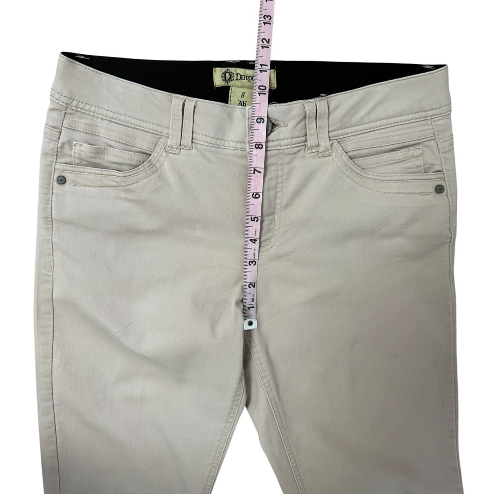 Democracy Ab Technology Womens Skinny Pants Pink Sand Size 8 Stretch Twill Slim‎ - Picture 11 of 12
